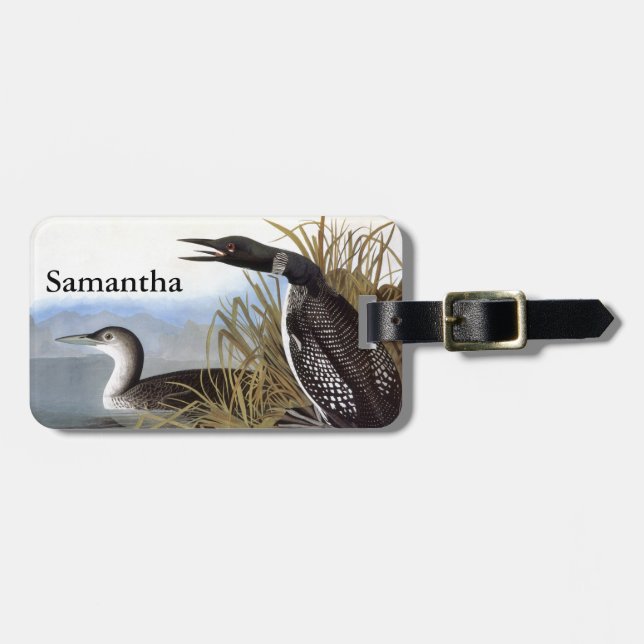 Audubon: Vanligt Loon Bagagebricka (Horisontell Framsida)