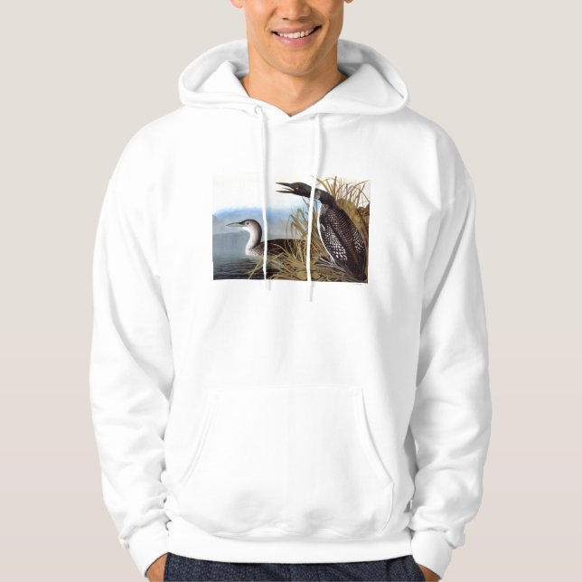 Audubon: Vanligt Loon Hoodie (Framsida)