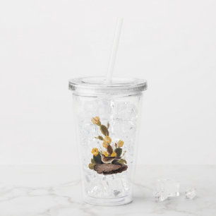 Audubon Vesper Sparrow och Prickly Pear Cactus Take Away Mugg