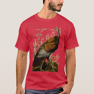 Audubon Vild Turkiet Nordamerikansk fågelutbildnin T Shirt
