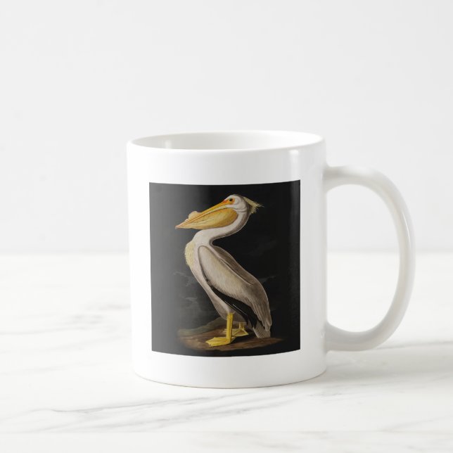 Audubon White Pelican Bird America Kaffemugg (Höger)