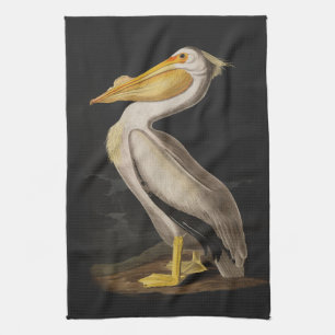 Audubon White Pelican Bird America Kökshandduk