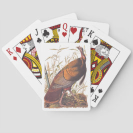 Audubon's Birds of America Vild Turkey Autumn Bird Casinokort