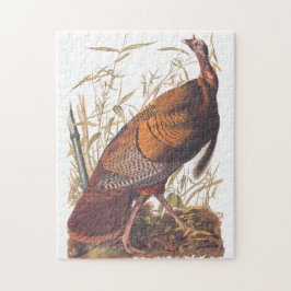 Audubon's Birds of America Vild Turkey Autumn Bird Pussel