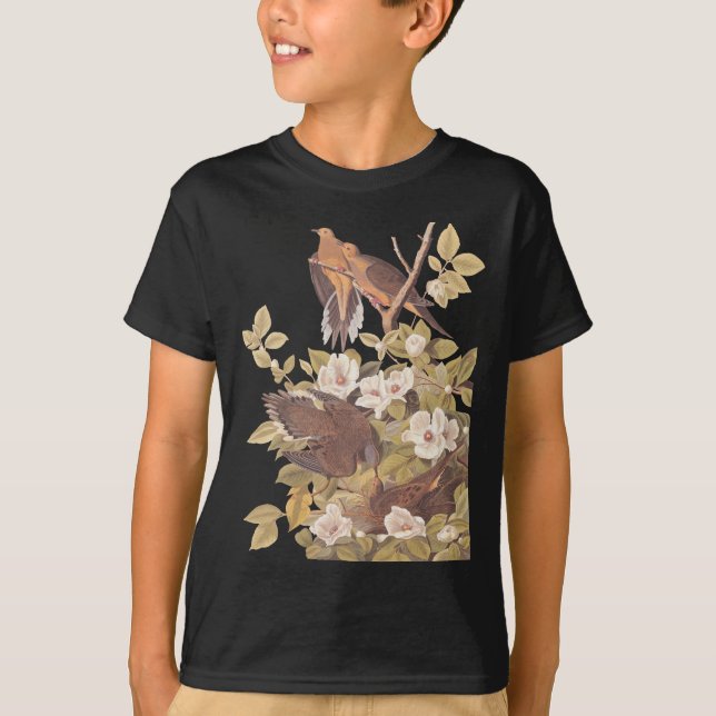 Audubon's Carolina Turtle Dove T Shirt (Framsida)