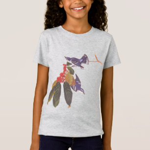 Audubon's Cerulean Blue-Grönt Warbler Birds T Shirt