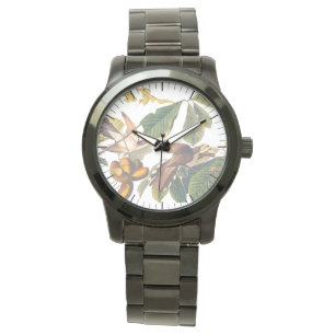 Audubons Gult-Billed Cuckoo Birds in Fruit Träd Armbandsur