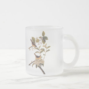 Audubon's Maryland Yellowhalsfåglar med blommor Frostad Glasmugg