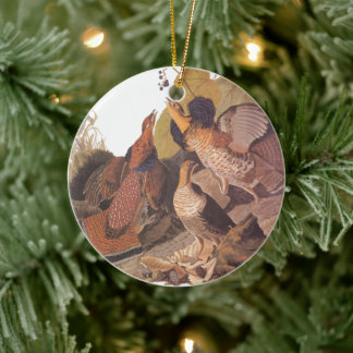 Audubon's Ruffed Grouse Julgransprydnad Keramik