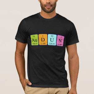 Audun Periodisk skjorta bord namn T Shirt