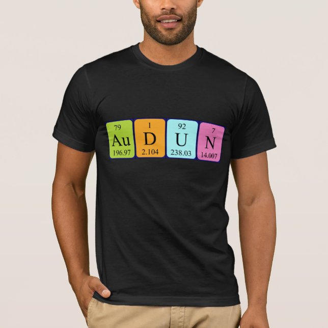 Audun Periodisk skjorta bord namn T Shirt (Framsida)