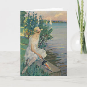 Auf der Seemauer   Edward Cucuel Kort