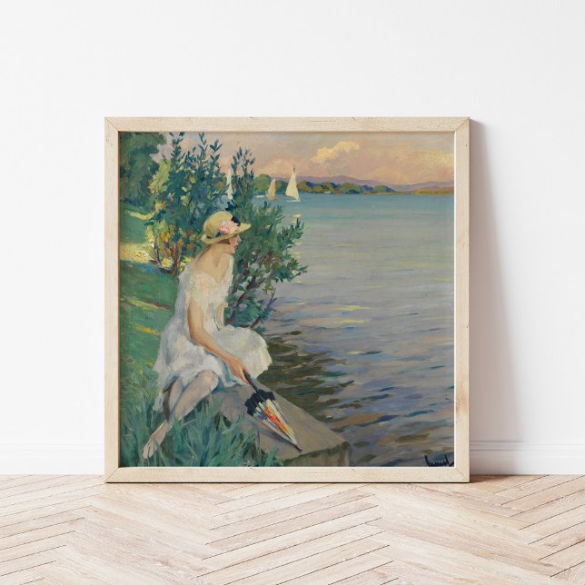 Auf der Seemauer | Edward Cucuel Poster (Skapare uppladdad)