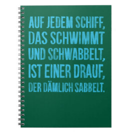 Auf jedem Schiff Anteckningsbok