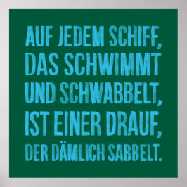 Auf jedem Schiff Poster