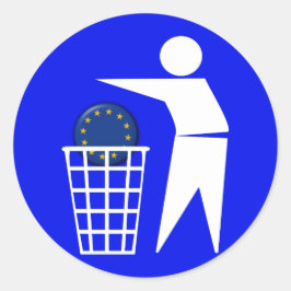 Aufkleber: Anti EU Protest 2c - Runt Klistermärke