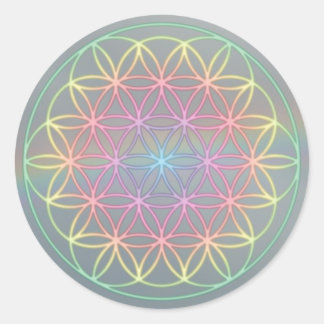 Aufkleber Sticker ~Healing~Energy "Flower Of Life" Runt Klistermärke