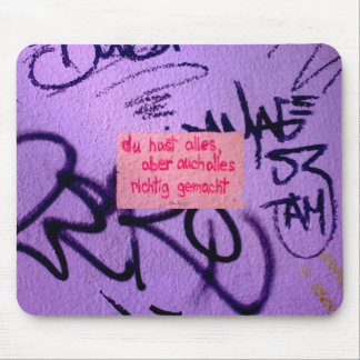 Aufmunterndes Mousepad StreetArt Musmatta