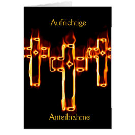 Aufrichtige Anteilnahme Hälsningskort