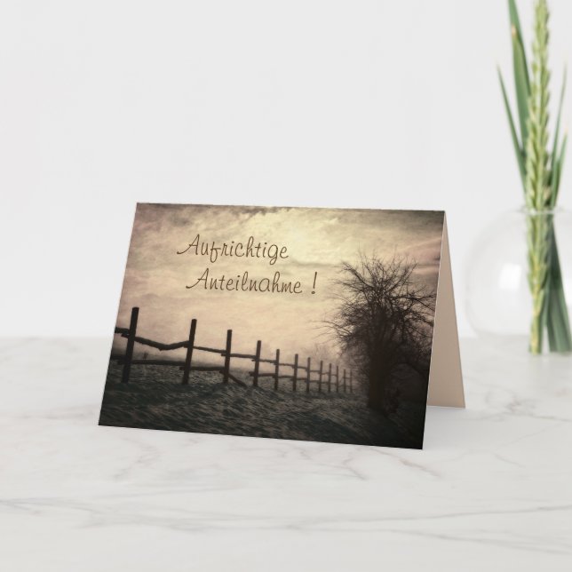 Aufrichtige Anteilnahme! Kort (Framsida)