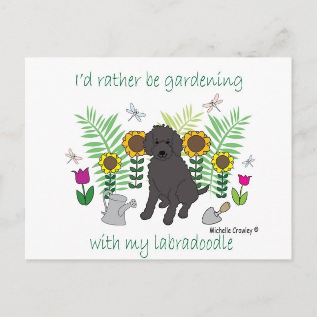 aug12015gardLabradoodleBlk.jpg Vykort (Framsida)