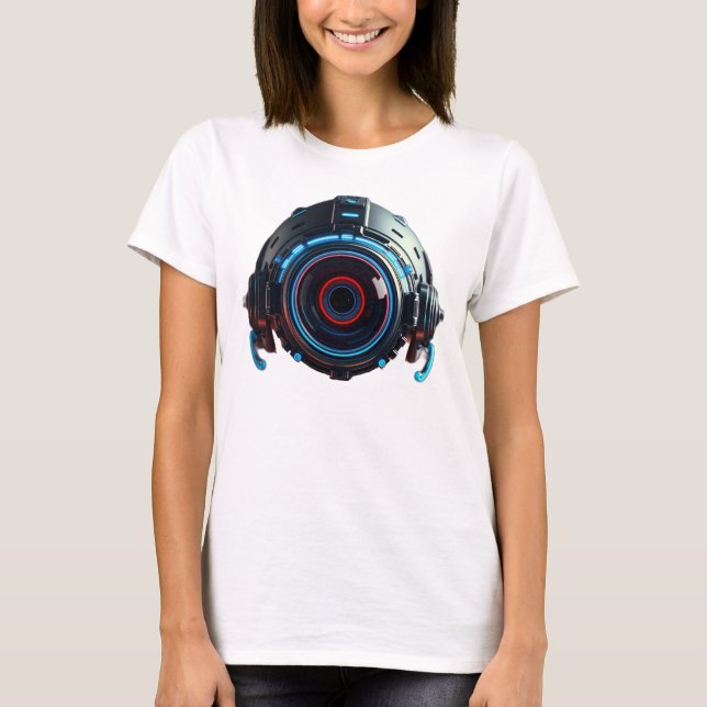 Auge des Universums Der Blick in die Unendlichkeit T Shirt (Framsida)