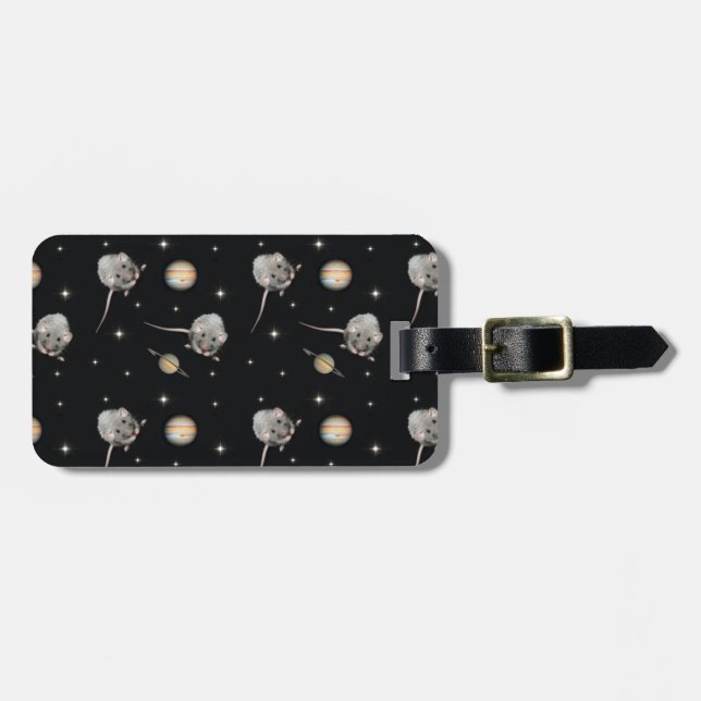 Augie och Planets Luggage Tag Bagagebricka (Horisontell Framsida)