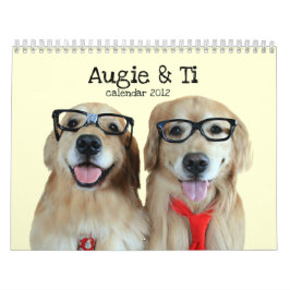 Augie & tis 2012 guld- Retrieverkalender Kalender