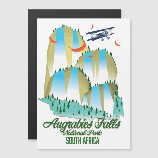 Augrabies Falls nationalpark Sydafrika (Fram/baksida)