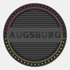 Augsburg City Pride Emblem – German Identity Runt Klistermärke