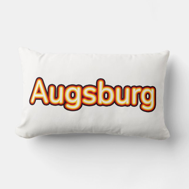 Augsburg Deutschland Tyskland Lumbarkudde (Framsida)