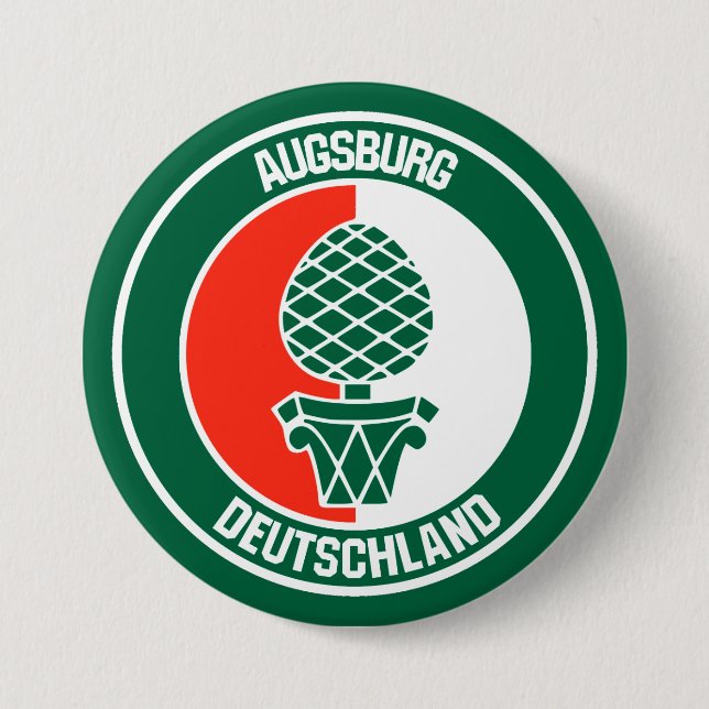 Augsburg Round Emblem Knapp (Framsida)