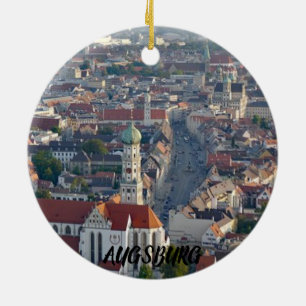 Augsburg Tyskland Scenia Vacation Ornament