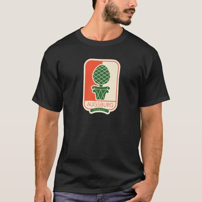 Augsburg u2013 Tyskland T Shirt (Framsida)