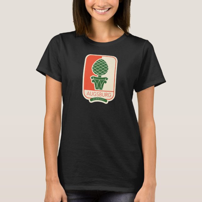 Augsburg u2013 Tyskland T Shirt (Framsida)