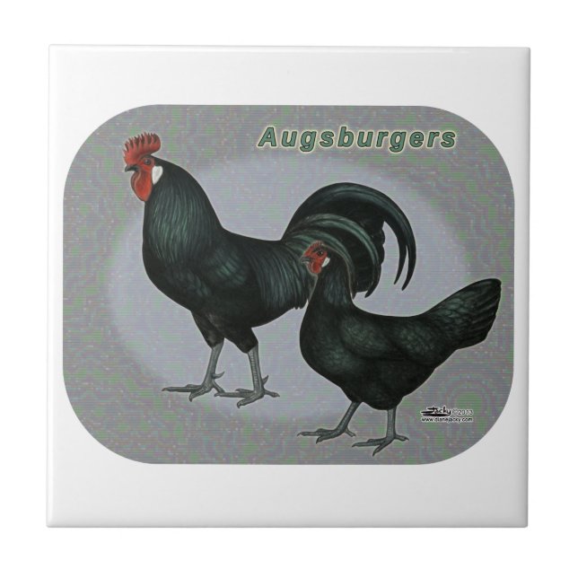 Augsburger Fowl Kakelplatta (Framsidan)