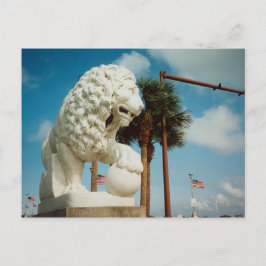 Augstine Florida Bridge of Lejon Postcard Art. Vykort