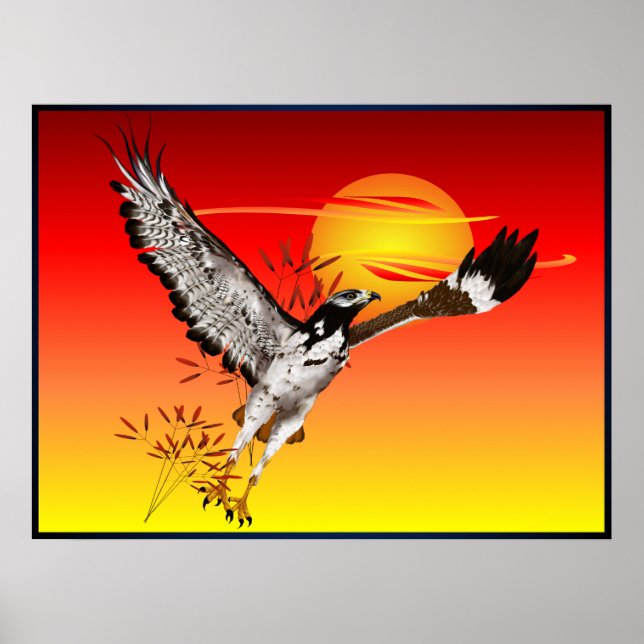 Augurmötet i morse sol. 4x3 poster (Framsidan)