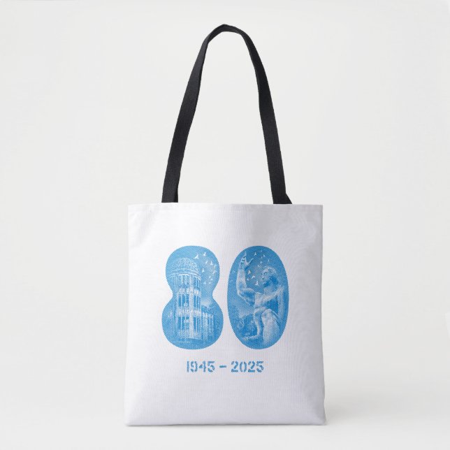 August 5 NYC event 2025 Tote (white/black) Tygkasse (Framsida)