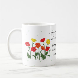 August Birde Flower Mugg med Flower Meanings