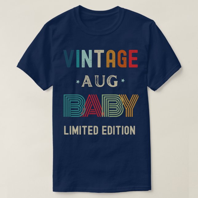 August Birthday Gift T Shirt (Design framsida)