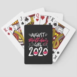 August Birthday Quarantine Gift Women Her Girl Leo Casinokort