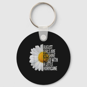 August Birthday Womens Gift Funny Daisy Quote Gift Nyckelring