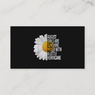 August Birthday Womens Gift Funny Daisy Quote Gift Visitkort