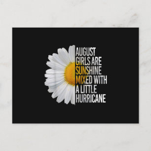 August Birthday Womens Gift Funny Quote Gift Meddelande Vykort