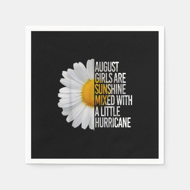 August Birthday Womens Gift Funny Quote Gift Pappersservett (Framsidan)