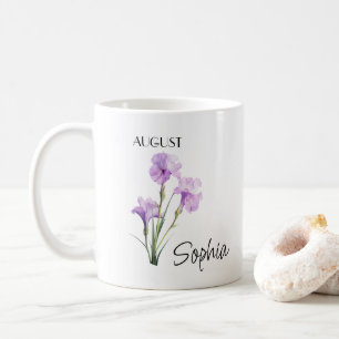 August Flower Personlig Kaffemugg