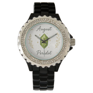 August Födelsesten Ur – Strålande Peridot Energi D Armbandsur