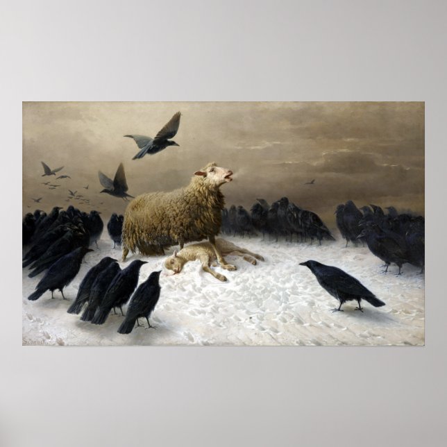 August Friedrich Albrecht Schenck Anguish Poster (Framsidan)