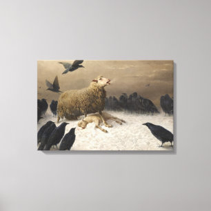 August Friedrich Schenck - Anguish Canvastryck